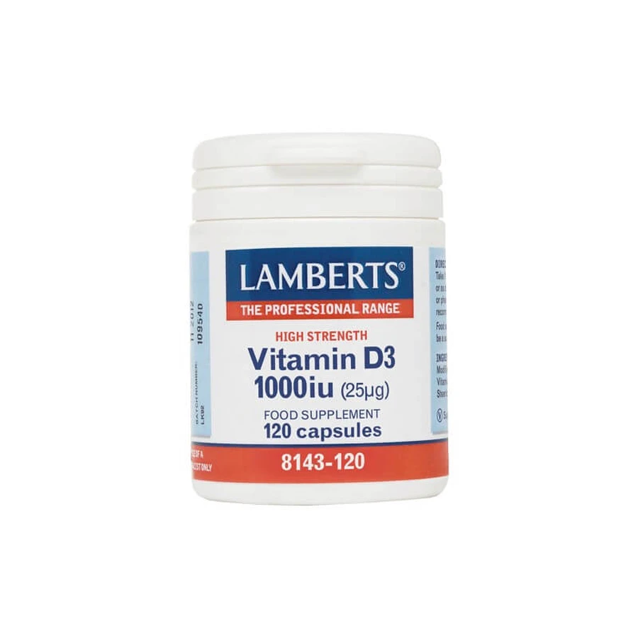 Lamberts | Witamina D3 1000iu (25μg) | 120 kapsułek: ceny i cechy