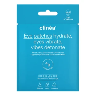 Clinea | Feuchtigkeitsspendende Biocellulose Augenpflaster für feuchtigkeitsspendende Augen | 1Paar