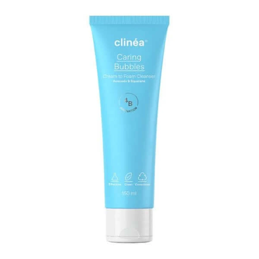 Clinéa | Spumă cremoasă de curățare facială Caring Bubbles | 150ml