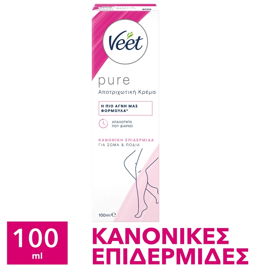 Veet | Pure Depilatory Cream for Body & body care Normal Skin |100ml