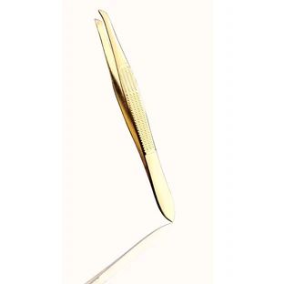 Frumusețe de primăvară | Pensetă pentru sprâncene Isosceles de aur | 1pcs