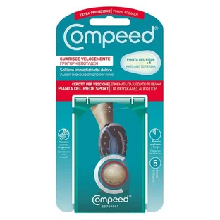 Compeed | Cuscinetti sottopiede per vesciche sportive | 5 pezzi