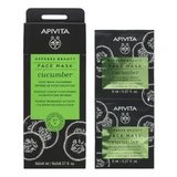 Apivita | Express Beauty | Gezichtsmasker met komkommer voor intensieve hydratatie | 2x8ml
