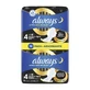 Always - Serviettes hygiéniques de nuit ultra-sécurisées avec ailettes No4 - 12 pièces