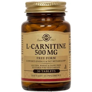 Solgar | L-karnityna 500mg | Suplement diety L-karnityna | 30tabs