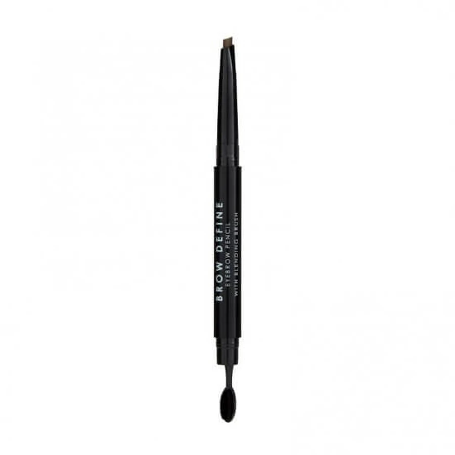 MUA | Brow Define Eyebrow Pencil With Blending Brush Mid Brown | 1pc