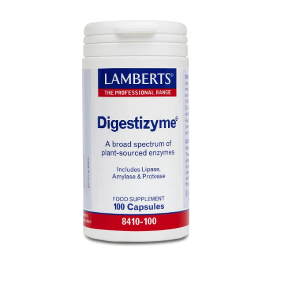 Lamberts | Digestizyme Enzime vegetale pentru sănătatea gastrointestinală | 100caps