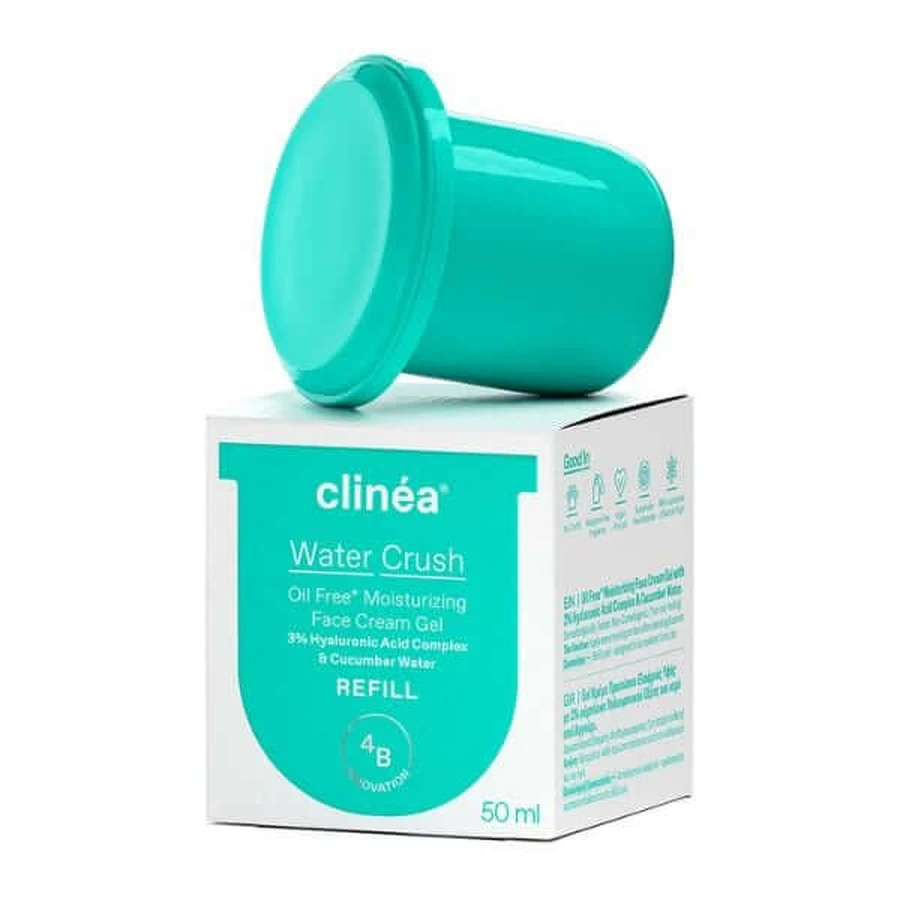 Clinéa | Water Crush Refill Moisturizing Face Cream-Gel Light Texture | Refill | 50ml.: ceny i cechy