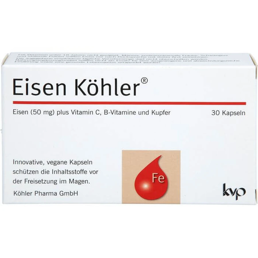 EISEN KÖHLER Cápsulas 30 Cápsulas