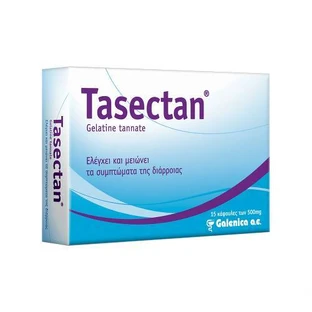 GALENICA Tasectan pour la Diarrhée chez les Adultes 500mg 15 Capsules