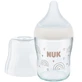 NUK Perfect Match Anti-Colic Glasflasche mit Silikon-Sauger & Temperaturanzeige für 0+ Monate 120ml - Regenbogen