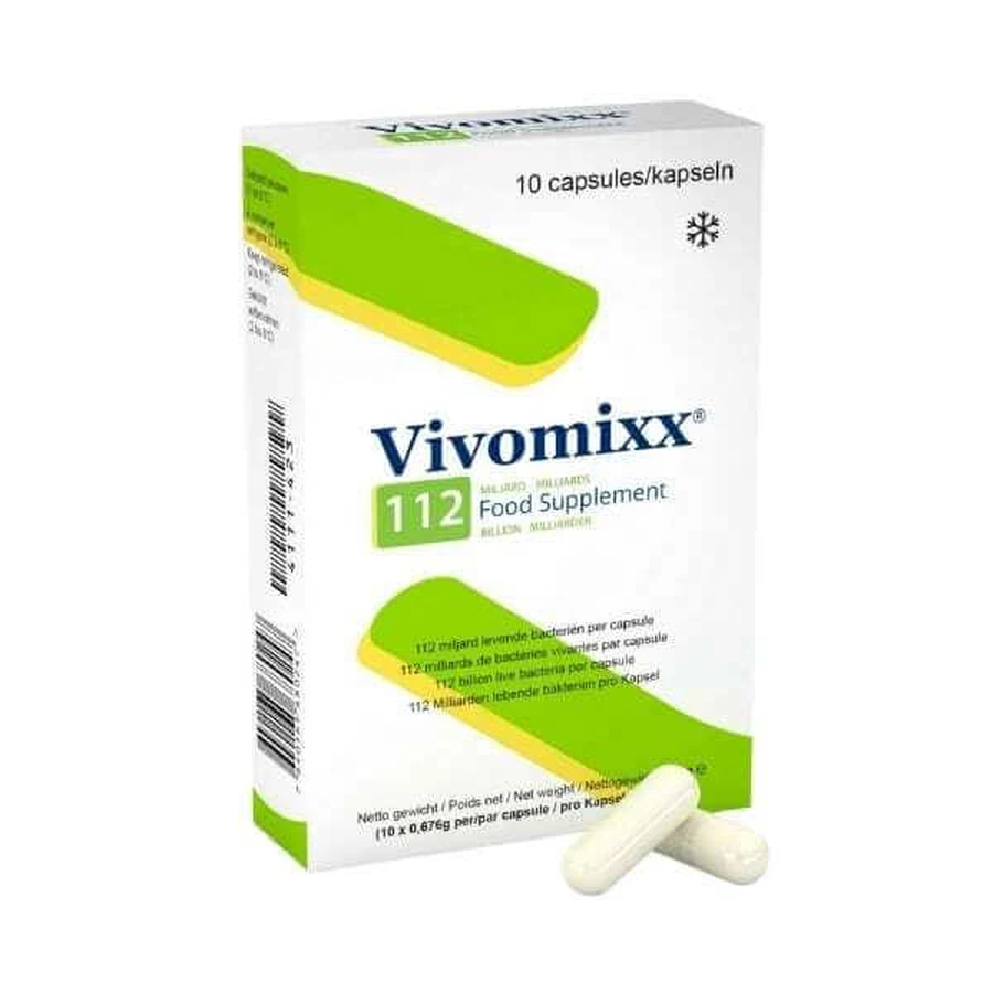 AM HEALTH Vivomixx 112 Billion Supliment alimentar probiotic pentru buna funcționare a sistemului gastrointestinal 10 capsule