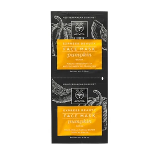 APIVITA Express Beauty Detoxifying Mask with Pumpkin 2x8ml