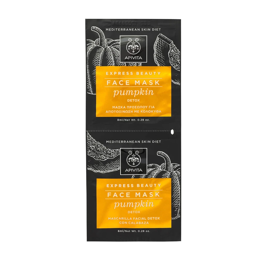 APIVITA Express Beauty Detoxifying Mask with Pumpkin 2x8ml
