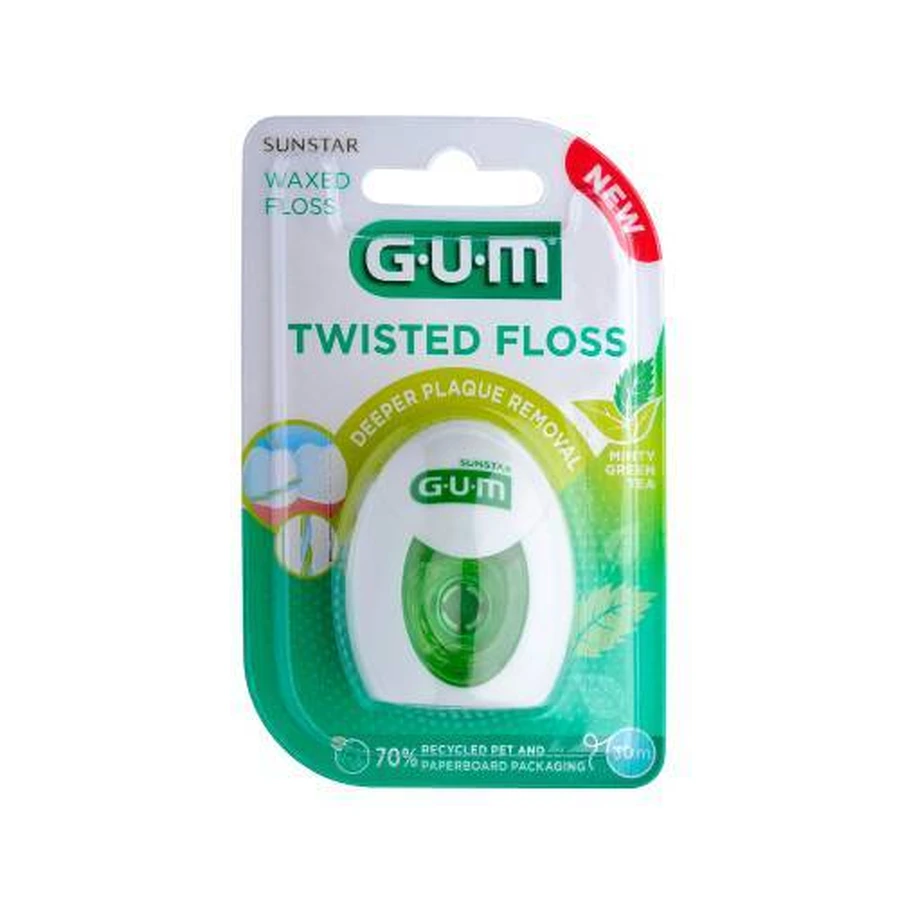 GUM Gedraaid Flosdraad 30m