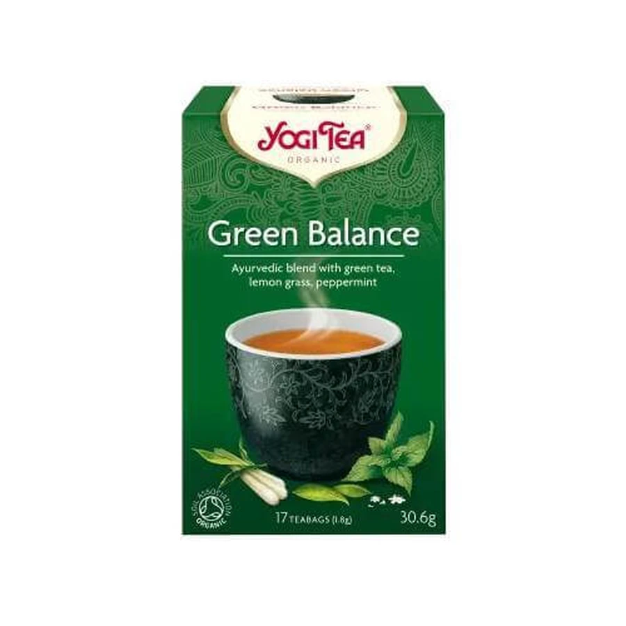 YOGI TEA Green Balance Organic Tea for Immune Support 17 sachets 30.6gr