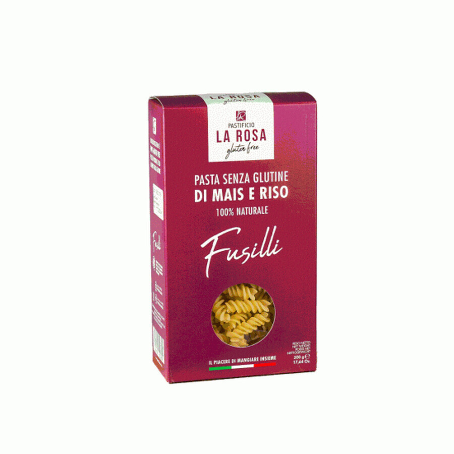 Glutenvrije Fusilli pasta, 500 gr, La Rosa