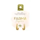 FARMA BIJOUX Orecchini ipoallergenici pendenti placcati oro lucido 15,0mm (BECG880)
