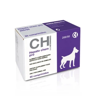 CH HEPATO CHEM PRO 200/50 suplement diety dla średnich psów, zalecany do wspomagania wątroby 60 tbl