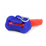 Hygiënische zakjesdispenser, silicone Record Bone - Blauw
