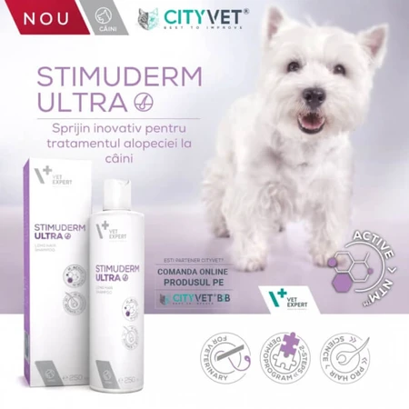 Shampoo, alopecia behandeling, Stimuderm Ultra, Vet Expert, 250ml
