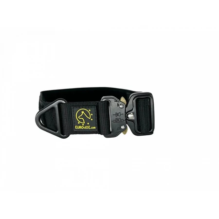 EURO JOE Tactical, dog collar, adjustable, nylon, black, Cobra buckle, M(27-43 x 3.8cm)
