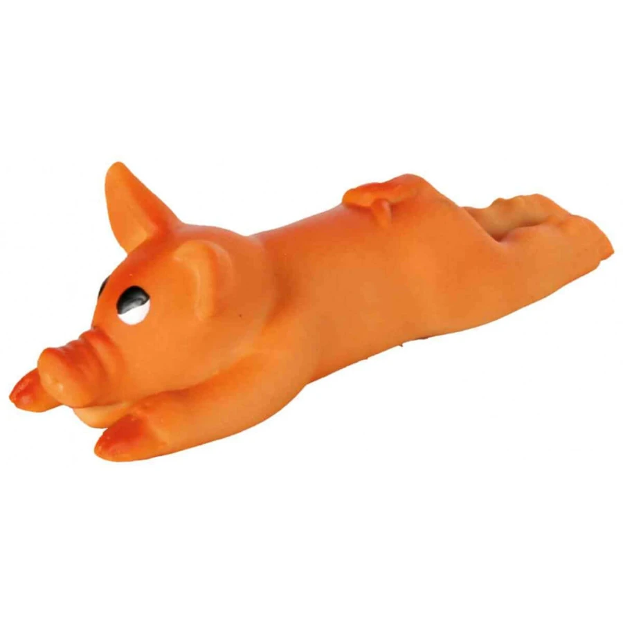 Trixie, cerdito de juguete para perros, con sonido, látex, 13cm, multicolor
