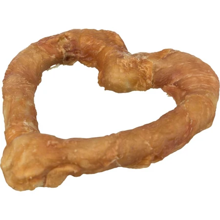 TRIXIE Dentafun Heart, XS-XL, Huhn, getreidefreier Belohnungsbeutel für Hunde, 125g