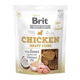 BRIT Jerky Jerky Chicken with Insect Meaty Coins, golosinas para perros, Chicken Meaty Coins with Insect, 200g