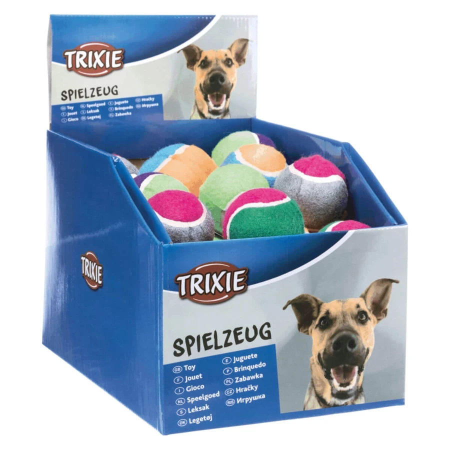 Trixie, piłka tenisowa dla psa, 6,4 cm, wielokolorowa: ceny i cechy