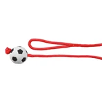 TRIXIE, soccer ball toy with string for dogs, rubber, 6cm x 1m, multicolor
