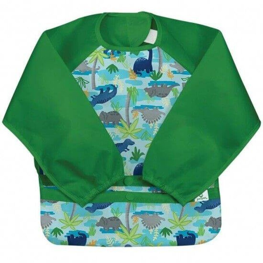 Bavaglino multifunzione Aqua Dino Jungle a maniche lunghe, 2-4 anni, Green Sprouts