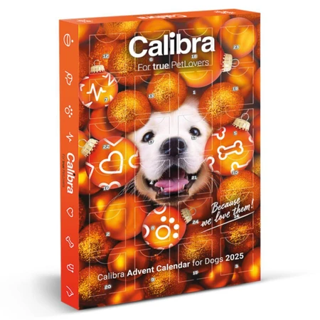 CALIBRA Weihnachts-Adventskalender 2025, XS-XL, Hundebelohnungsbox, 200g