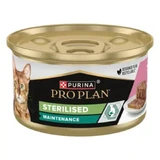 PURINA Pro Plan Sterilized Onderhoud, Tonijn en Zalm, natvoer voor gesteriliseerde katten, (pate), 85g, 85g