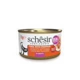 SCHESIR Complementary In Broth, Tuna and pumpkin, canned wet cat food, (in soup), 70g