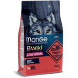 MONGE BWild, XS-XL, Ciervo, alimento seco bajo en granos para perros, 2.5kg