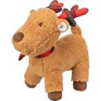 TRIXIE Christmas Ren, Plüschspielzeug Hunde XS-XL, mit Sound, Plüsch, braun und rot, 29cm
