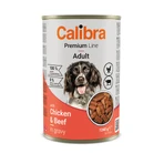 CALIBRA Premium Line, XS-XL, Kurczak i Wołowina, mokra karma w puszce dla psów, (w sosie), 1240g: ceny i cechy