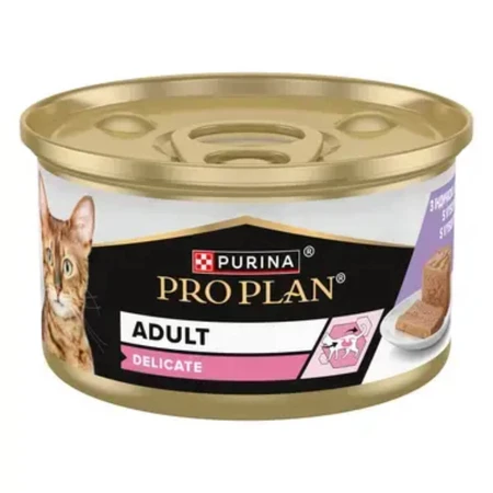 PURINA Pro Plan Delicate Digestion, Indyk, mokra karma w puszce dla kotów, układ trawienny, (pasztet), 85g: ceny i cechy
