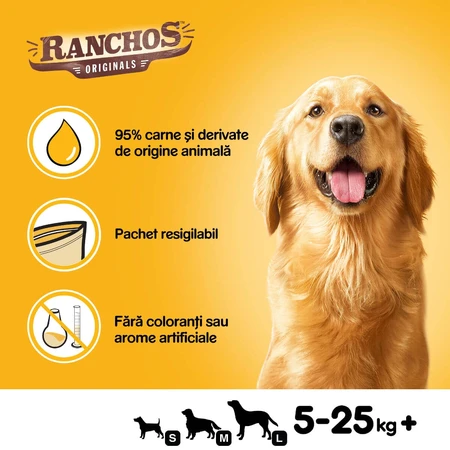 PEDIGREE Ranchos, przysmaki dla psów, suche paski, kurczak, 70g: ceny i cechy