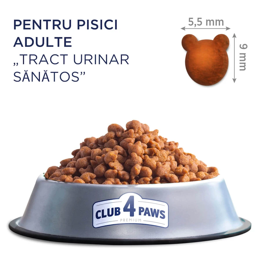 CLUB 4 PAWS Premium Urinary Health, Pui, hrană uscată pisici, sistem urinar, 2kg