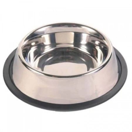 ENJOY, castron câini, rotund, antiderapant, inox, argintiu, M-L(1.8l, ⌀21cm)