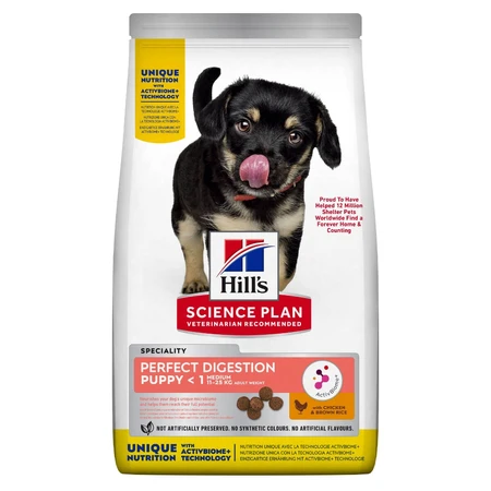 HILL'S Science Plan Perfect Digestion Puppy M, droogvoer voor jonge honden, spijsverteringsstelsel, 2.5kg