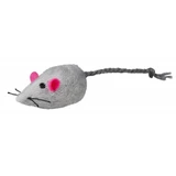 Trixie, ratón de juguete con cascabel, gatos, felpa, multicolor, 5cm