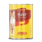 JOSICAT, Rundvlees, nat kattenvoer in blik, (in saus), bax, 415g x 12st