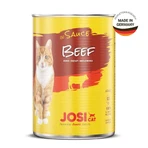 JOSICAT, Rundvlees, nat kattenvoer in blik, (in saus), bax, 415g x 12st