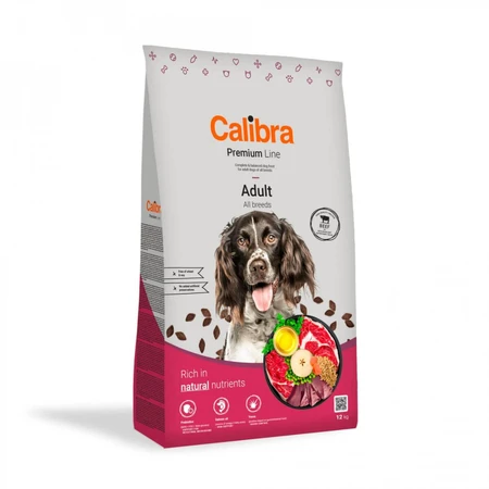 CALIBRA Premium Line, XS-XL, Vită, hrană uscată câini, 3kg