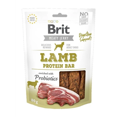 BRIT Jerky baton proteinowy jagnięcina, nagroda dla psów, batony proteinowe miód, 80g: ceny i cechy