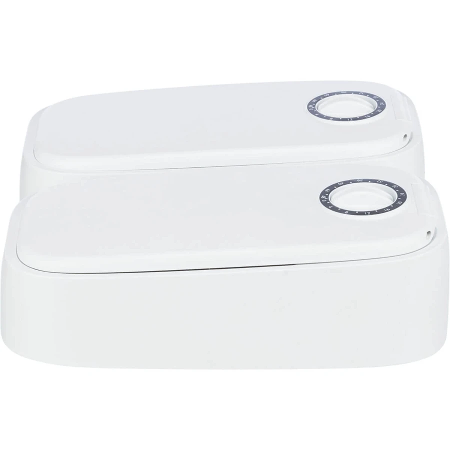 TRIXIE TX2, automatyczny karmnik dla psów, 2 prostokątne miski, programowalny, plastikowy, czarno-biały, S-L(0.6l, 27x7cm): ceny i cechy