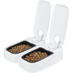 TRIXIE TX2, automatyczny karmnik dla psów, 2 prostokątne miski, programowalny, plastikowy, czarno-biały, S-L(0.6l, 27x7cm): ceny i cechy